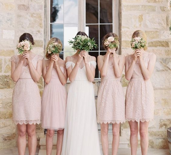 Princessly spring bridesmaids dresses – minimal or playful?