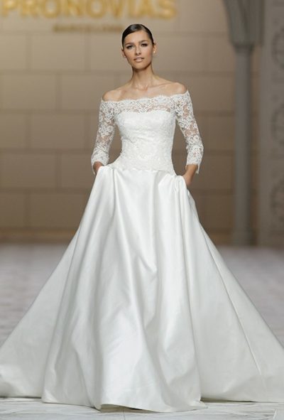 Wedding dress by Pronovias