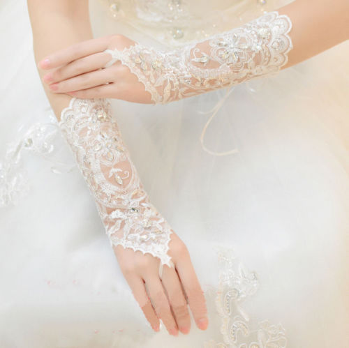 New Crystal lace bridal glove