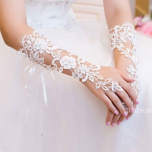 Custom Made Vintage Fingerless Bridal Gloves