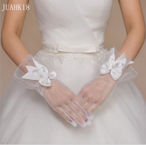 White Bridal Gloves
